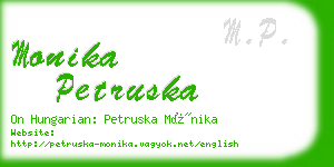 monika petruska business card